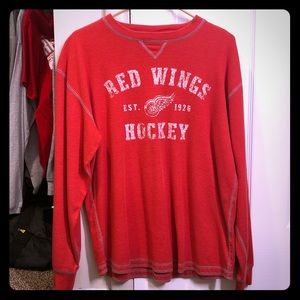 Detroit Red Wings Long Sleeve Thermal Size Large
